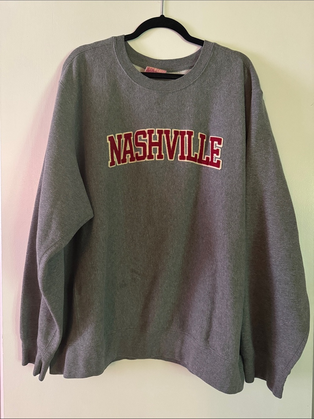 Gray 'Nashville' Crewneck Sweatshirt - Casual Women's Sweater